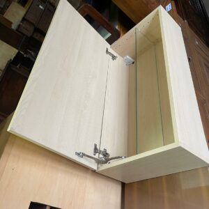 Mobila de baie in lemn cu raft in sticla ikea italy R-1067