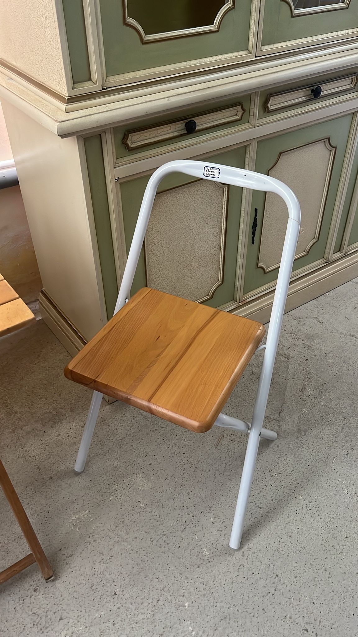 Set 2 scaune pliante cu șezut din lemn sh de calitate italiana S 2867 - imagine 3