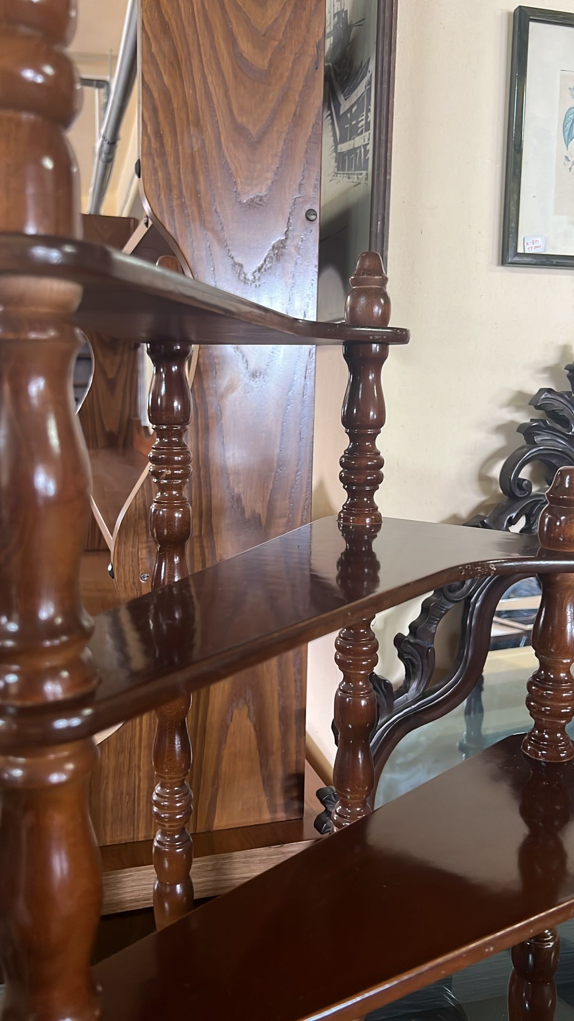 Etajeră din lemn masiv S 3676 de calitate italiana nouă din showroom - imagine 3