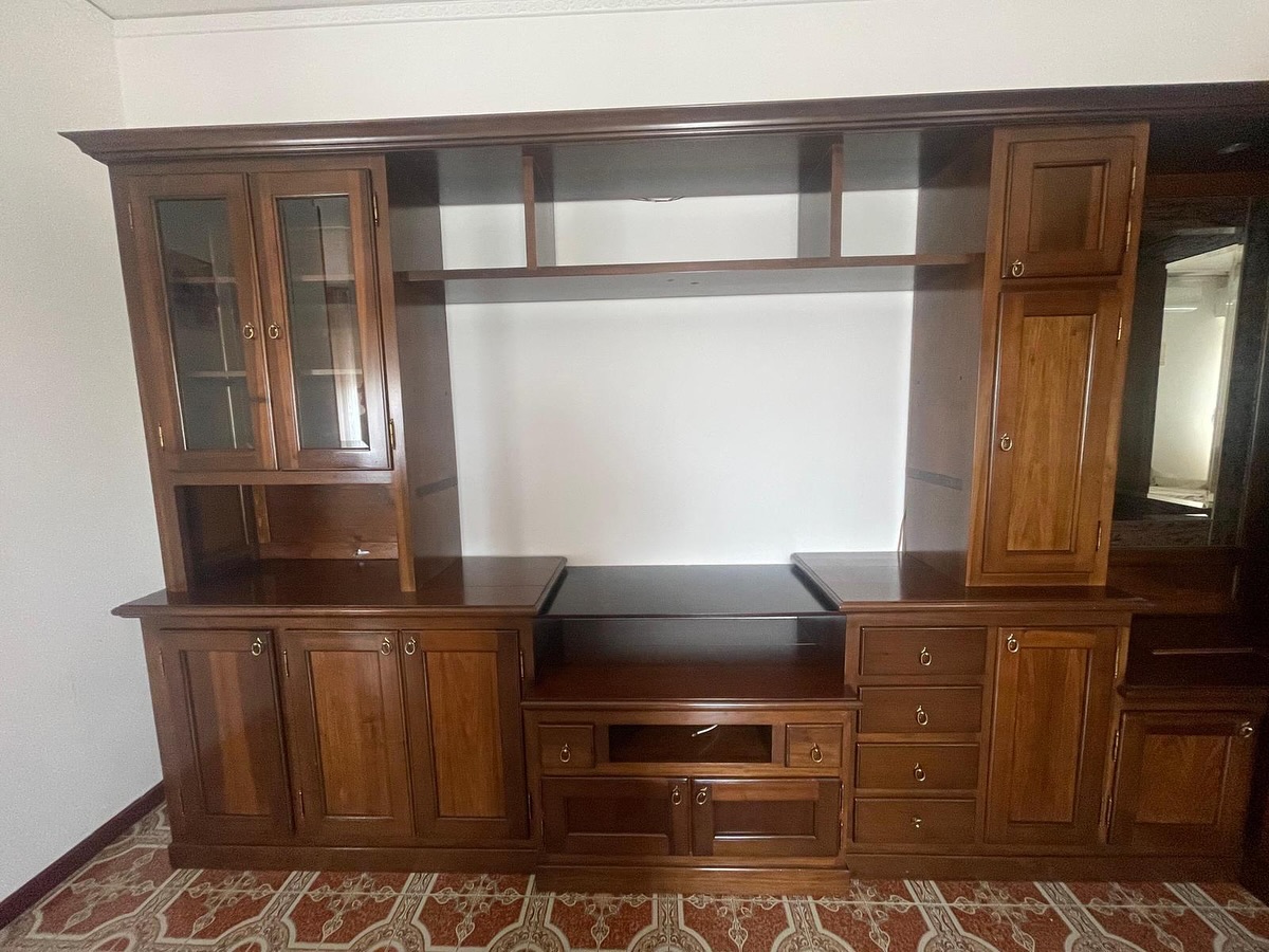 Bibliotecă colț din lemn masiv sh de calitate italiană S 3925 - imagine 3