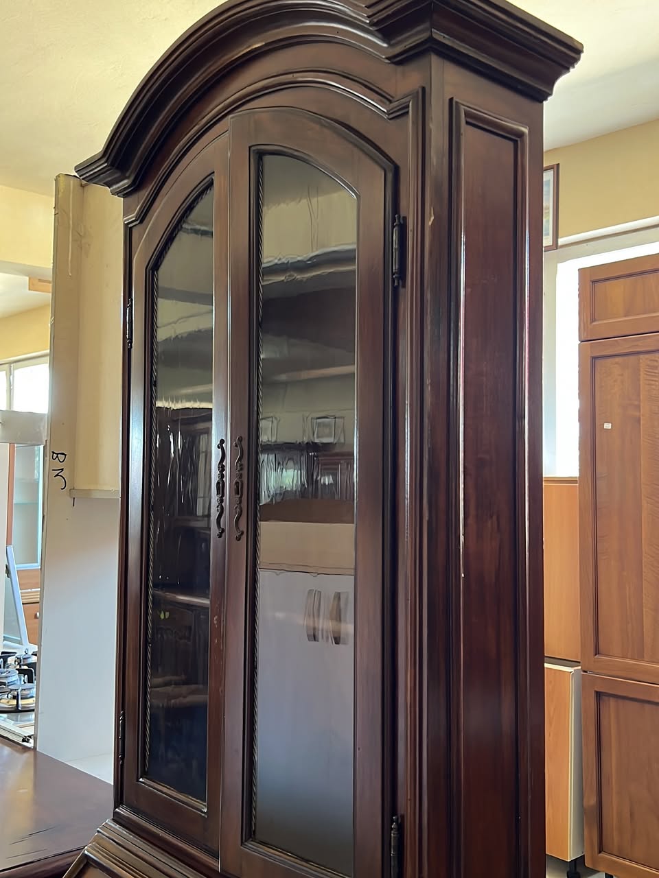 Birou secretaire vintage din lemn masiv sh de calitate italiană C 30 - imagine 3