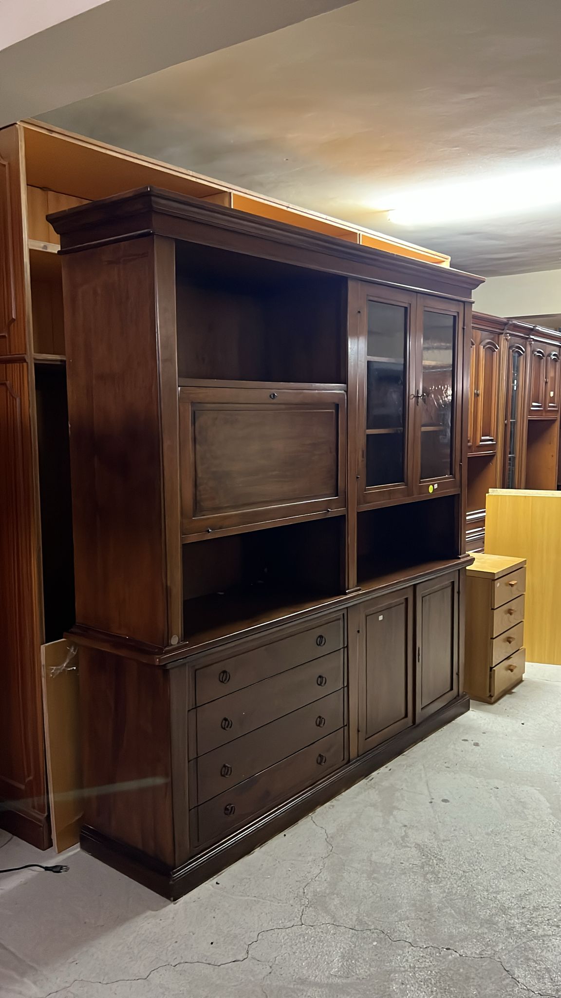 Bibliotecă vitrină vintage sh de calitate italiană S 4314