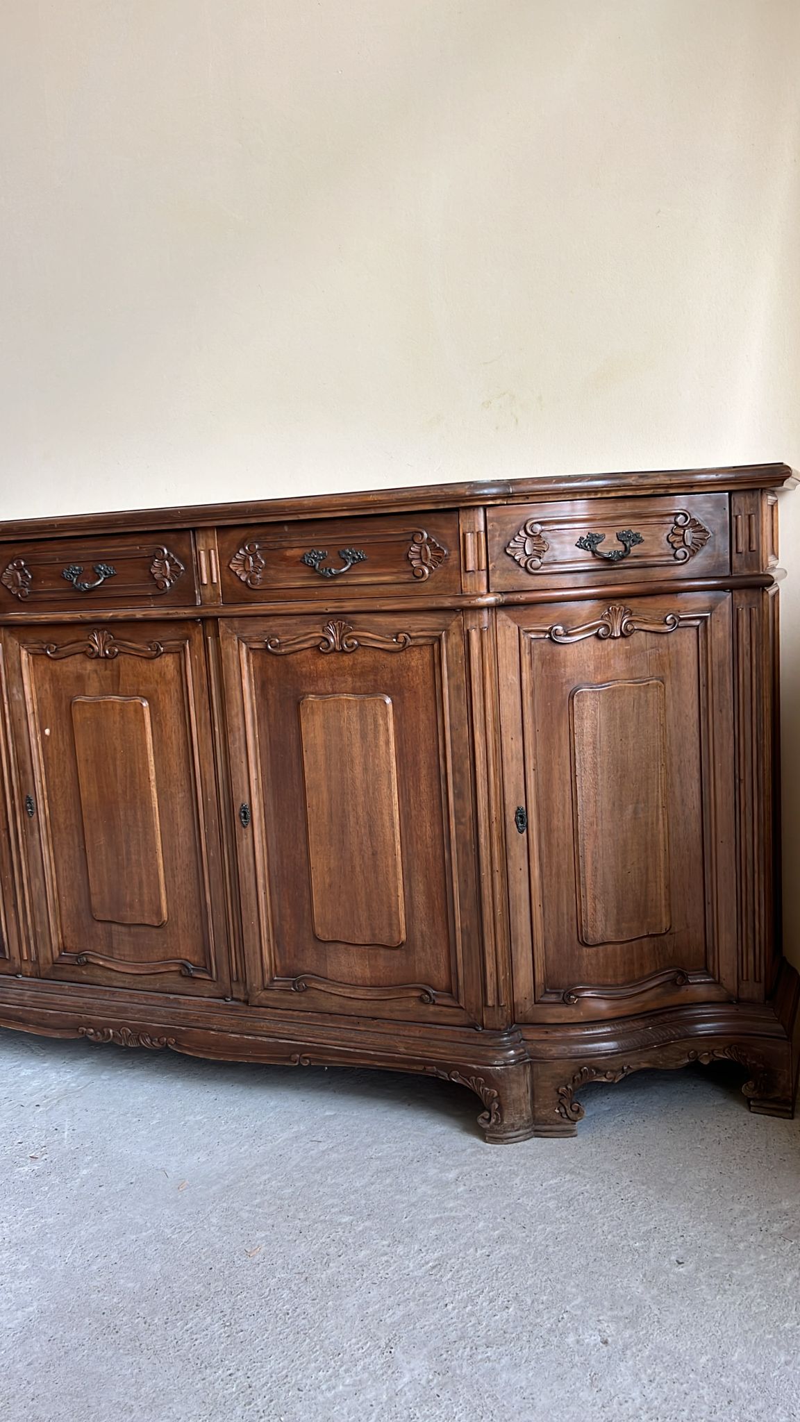 Bufet vintage din lemn masiv sh de calitate italiană S 4380 - imagine 3
