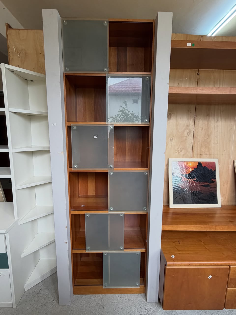 Bibliotecă modulară modernă sh de calitate italiană C 77 - imagine 5