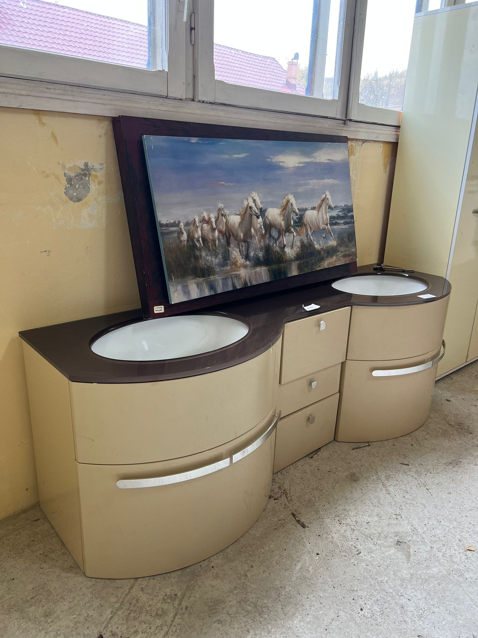 Mobilier baie dublu cu lavoare sh de calitate italiană C 242