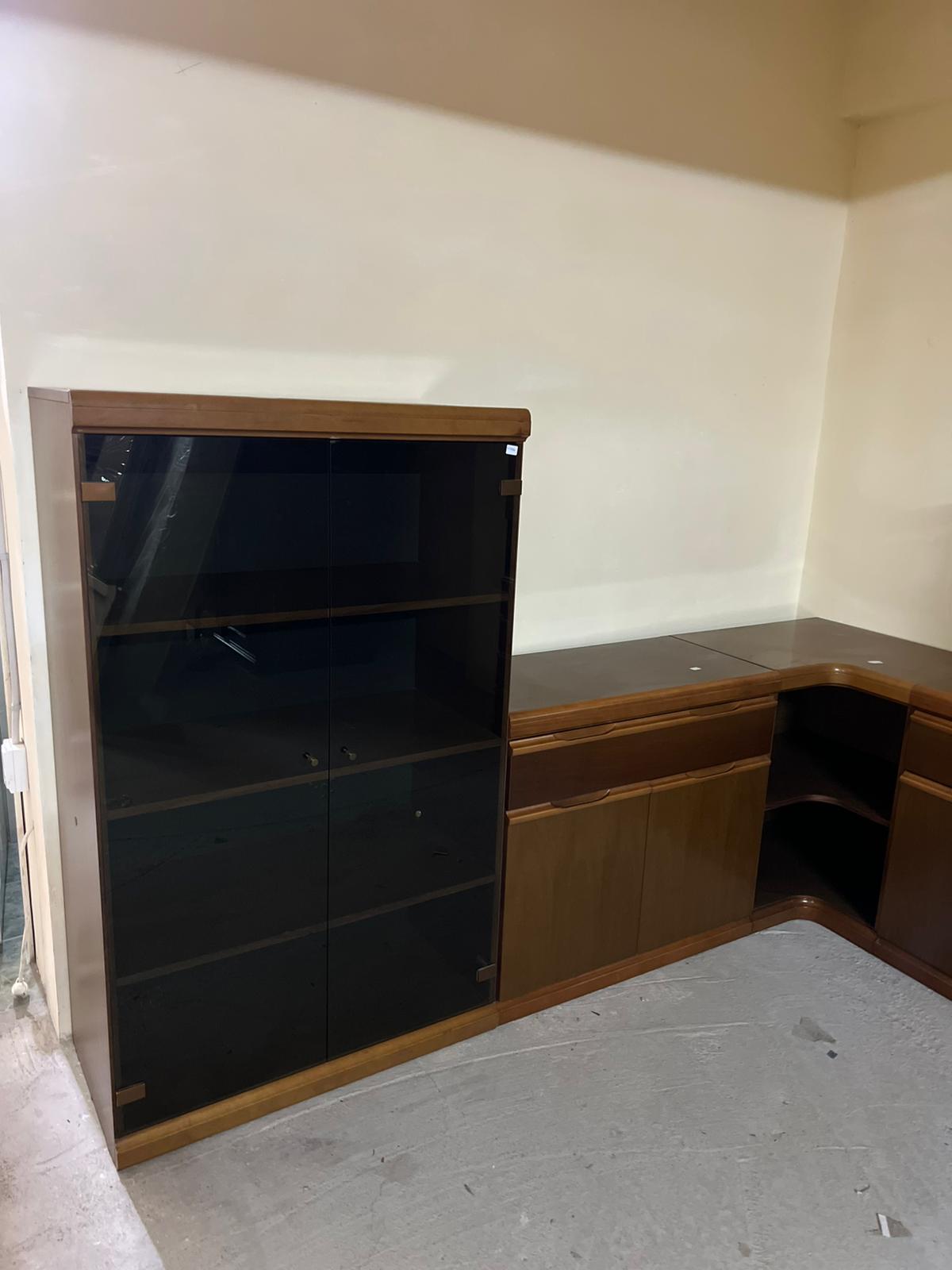 Bibliotecă colț vintage sh de calitate italiană S 4720 - imagine 3