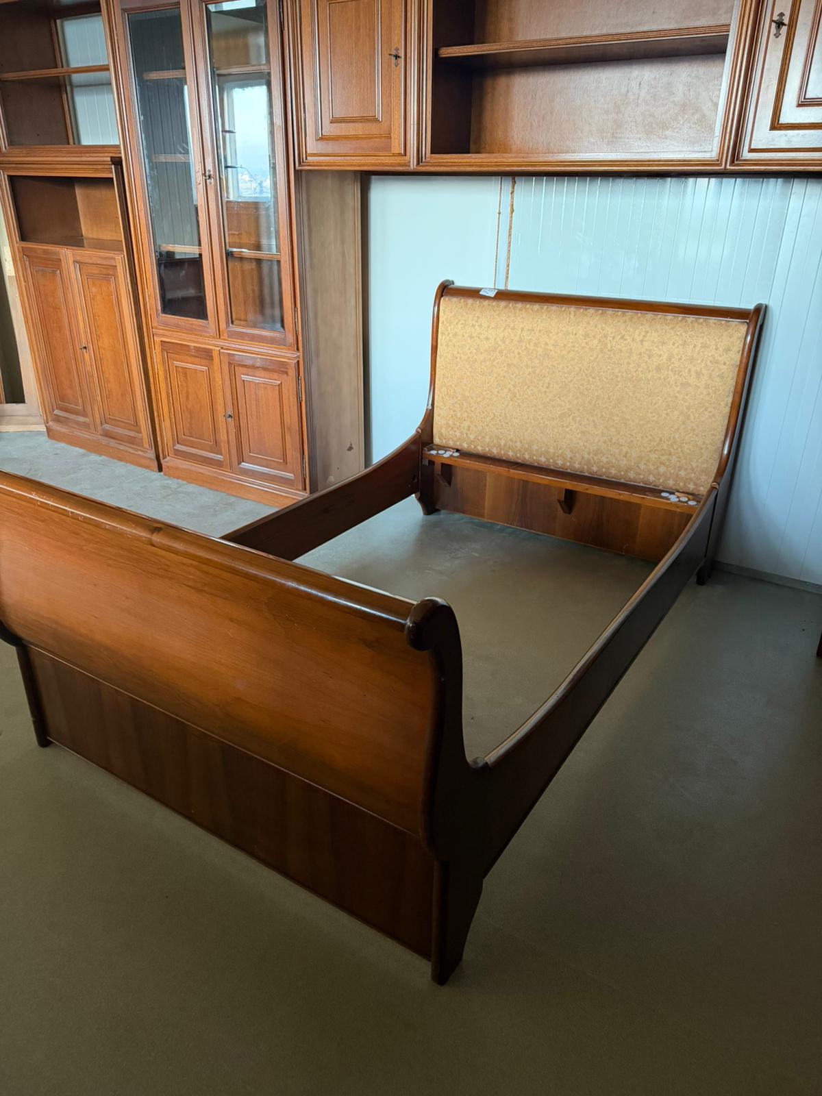 Pat din lemn masiv second hand de calitate italiană C 219 - imagine 3