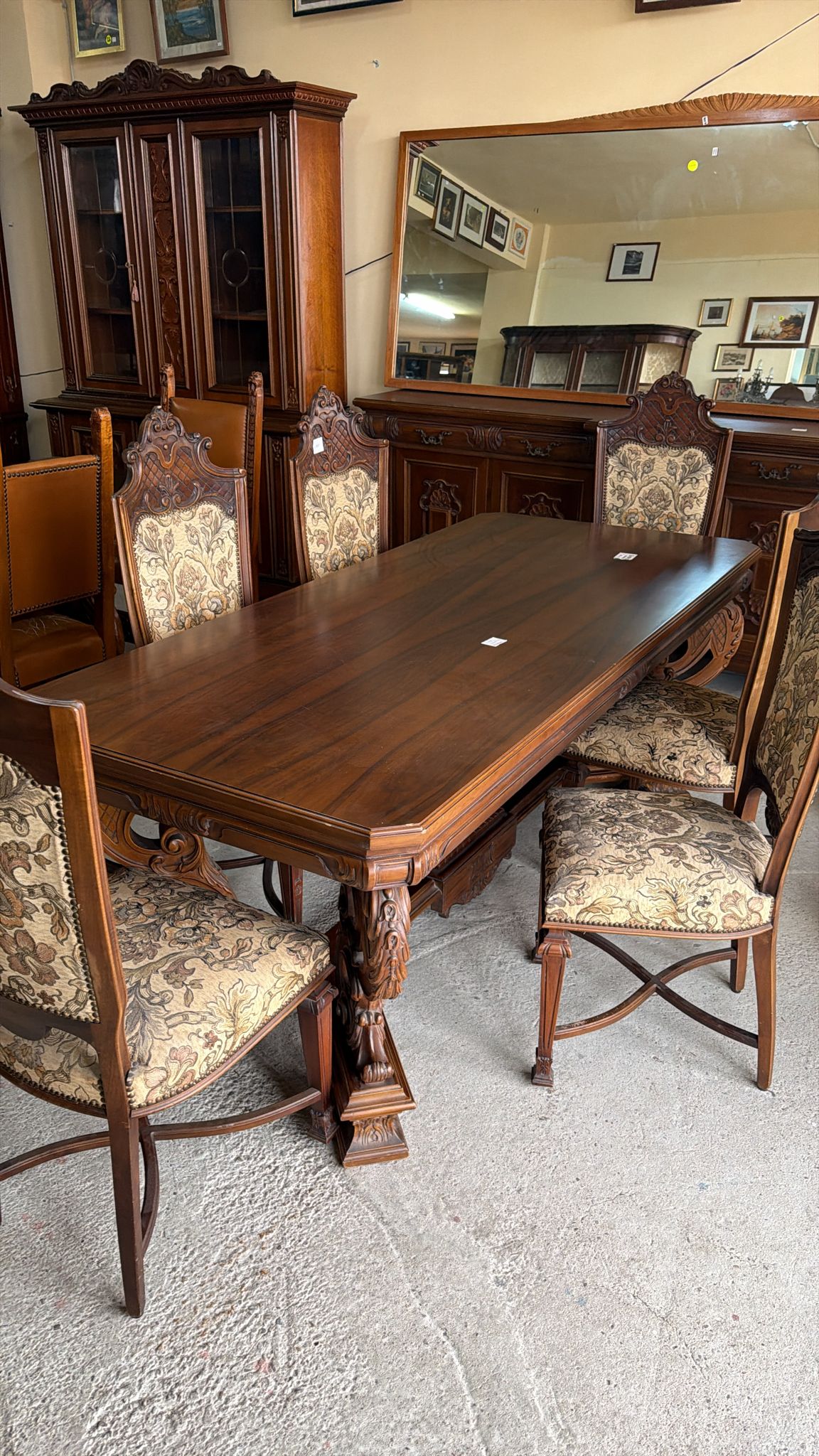 Set masă dining din lemn masiv cu 6 scaune – S 4981 - imagine 4