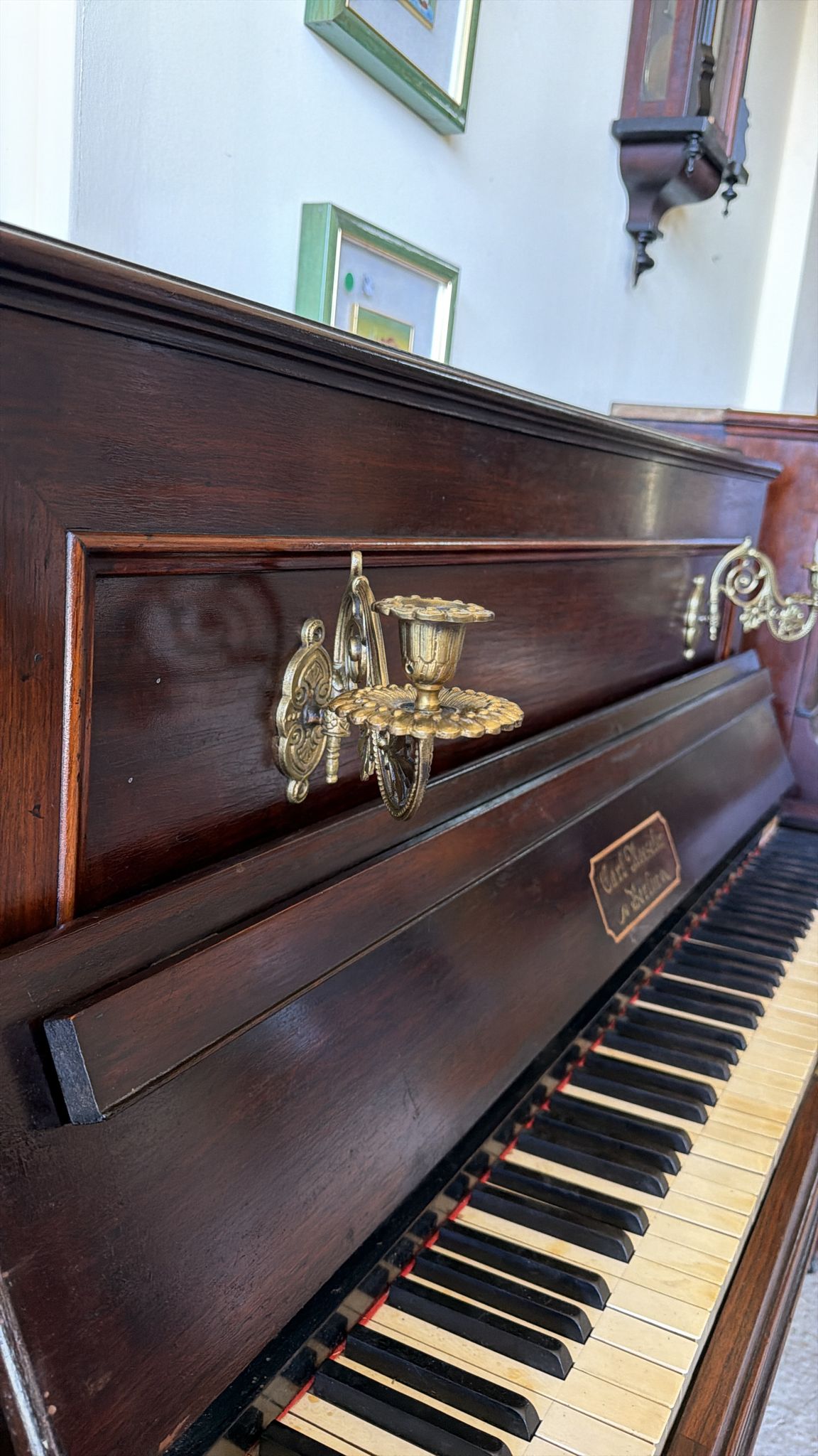Pianină vintage Carl Roesler Berlin 496/U - imagine 3