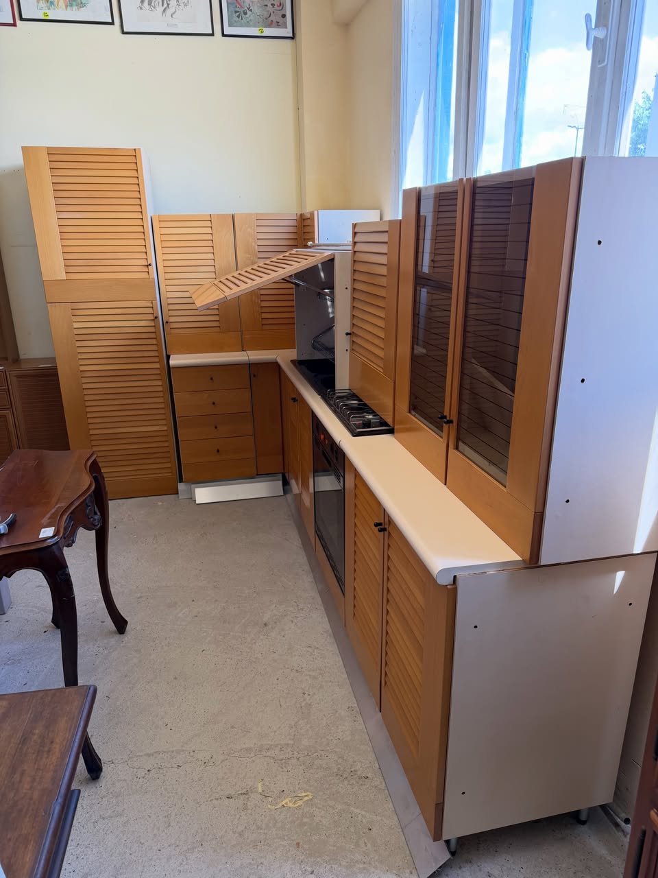 Bucătărie pe colt din lemn masiv Scavolini sh de calitate italiană 4012/U - imagine 6