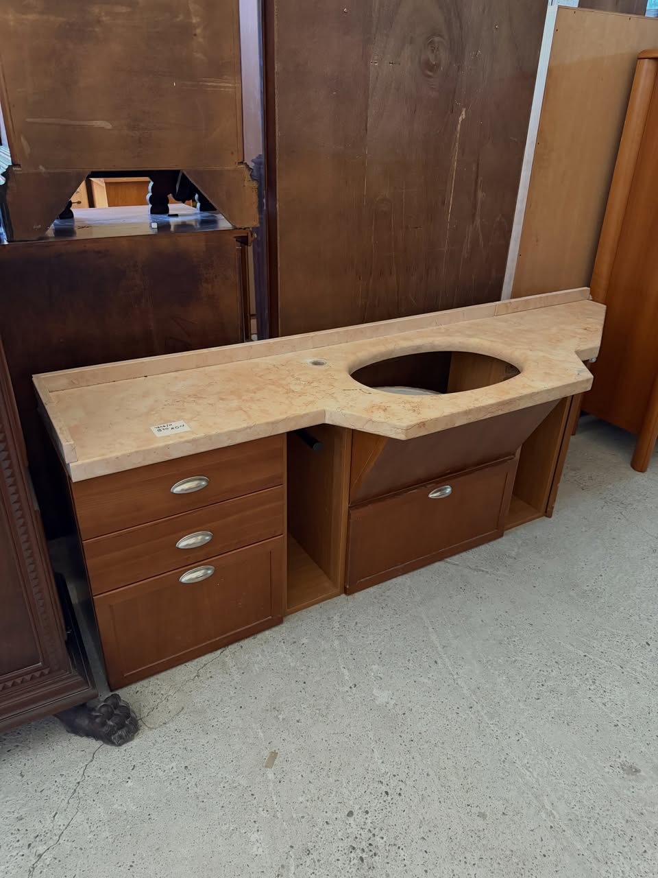 Mobilier baie cu blat din marmură sh de calitate italiană 4846/U