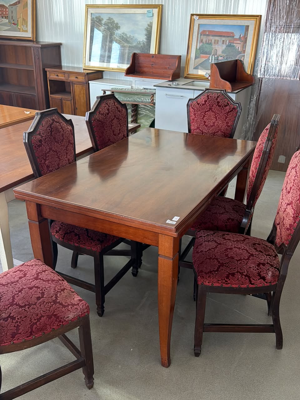 Masă extensibilă din lemn masiv SH de calitate italiană 3820/U